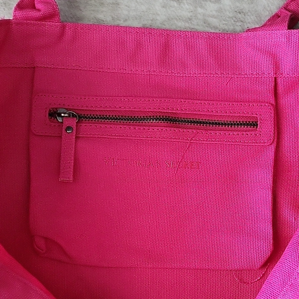 Victoria's Secret Hot Pink Sequin Tote - Picture 3 of 4